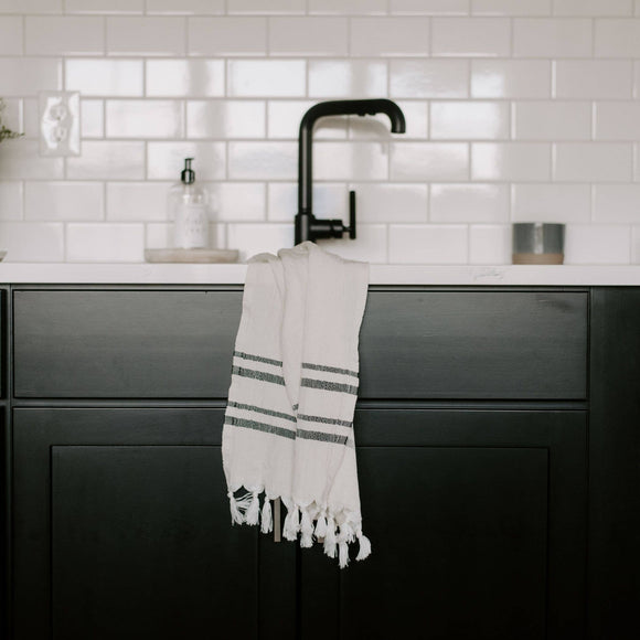 Haley Turkish Hand Towel - Two Stripe